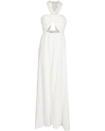 Faithfull The Brand Halona Crossover Maxi Dress - White