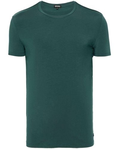 Zegna Camiseta con cuello redondo - Verde