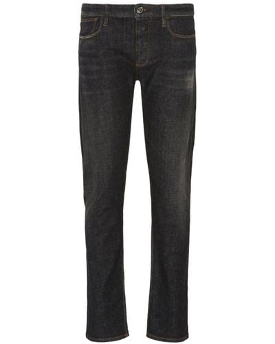 Emporio Armani Slim-fit Jeans - Zwart