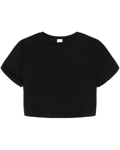 RE/DONE Cropped T-shirt - Zwart