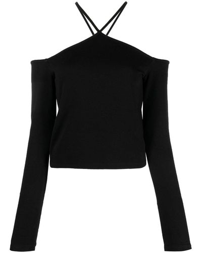 IRO Grenade Cropped-Top mit Cut-Outs - Schwarz