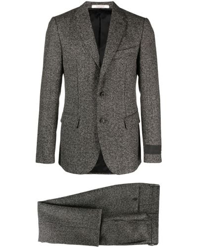 Valentino Garavani Einreihiger Anzug aus Tweed - Grau