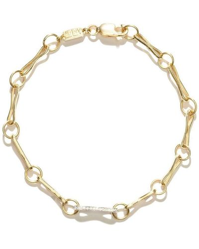 Azlee 18kt Yellow Gold Circle-link Bracelet - Metallic