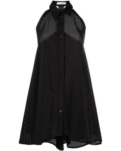 Philosophy Di Lorenzo Serafini Sleeveless Shirt Minidress - Black