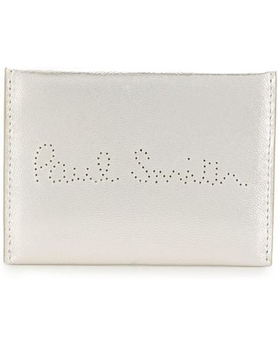 Paul Smith Logo Perforated Cardholder - Natural