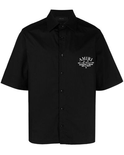Amiri Arts Bowling Shirt - Black