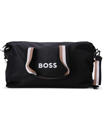 BOSS ロゴ ダッフルバッグ - ブラック