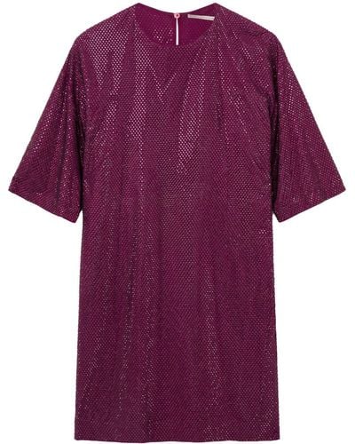 Stella McCartney Crystal-embellished Minidress - Purple