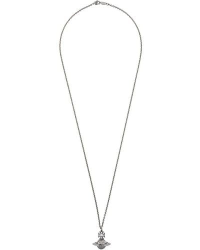 Vivienne Westwood Gunmetal Demetrius Orb Pendant Necklace - Metallic