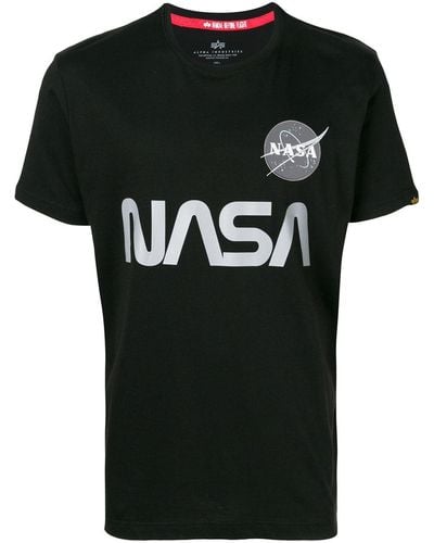 Alpha Industries Nasa Tシャツ - ブラック