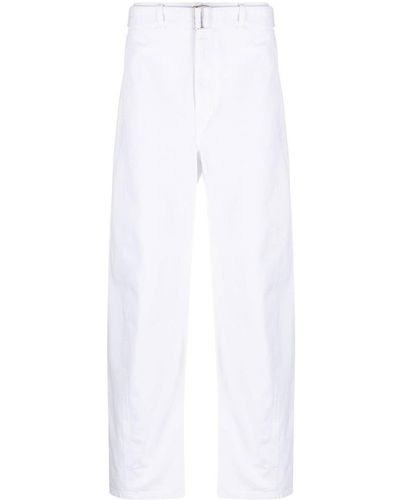 Lemaire Twisted Straight-leg Jeans - White