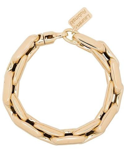 Lauren Rubinski Bracelet chaîne en or 14ct - Métallisé