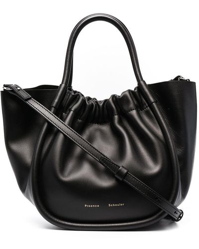 Proenza Schouler Small Ruched Tote Bag - Black