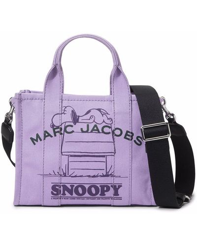 Marc Jacobs X Peanuts The Mini Snoopy Tote Bag - Purple