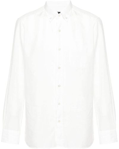 Tom Ford Hemd aus Lyocell - Weiß