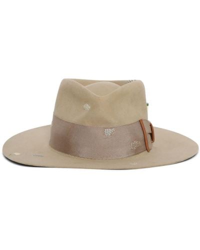 Nick Fouquet Tubby Fedora Hat - Natural