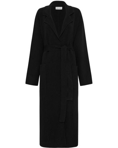 Rebecca Vallance Marion Belted Single-breasted Coat - Black