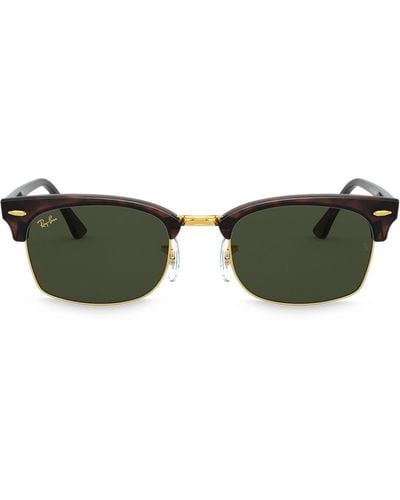 Ray-Ban Eckige 'Clubmaster' Sonnenbrille - Mehrfarbig