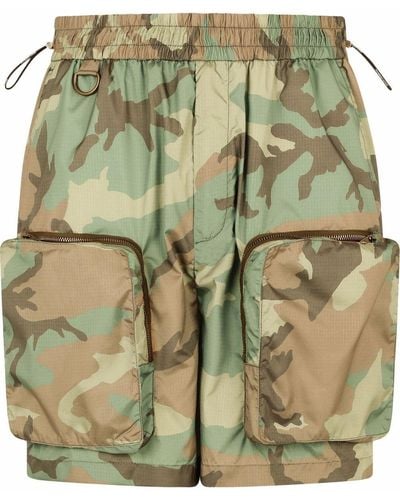 Dolce & Gabbana Camouflage Cargo Shorts - Green