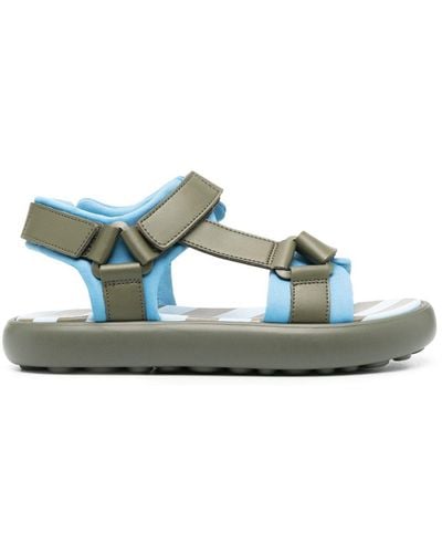 Camper Two-tone Touch-strap Sandals - Green