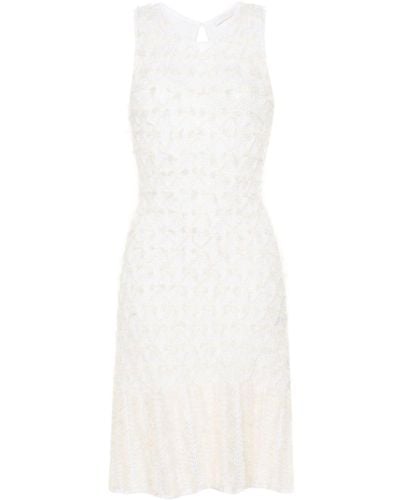 Chloé Frayed Mini Dress - White