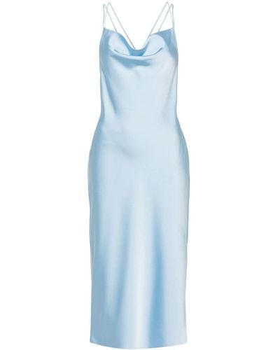 ROTATE BIRGER CHRISTENSEN Satin Midi Slip Dress - Blue