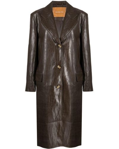 Rejina Pyo Kara Faux-leather Coat - Black
