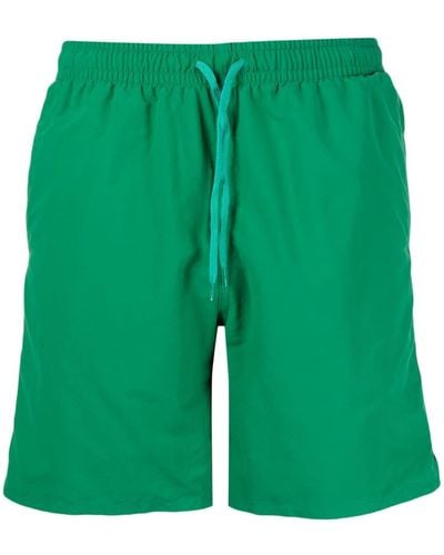 Maison Kitsuné Pantalones cortos con motivo de zorro - Verde
