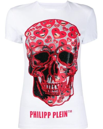 Philipp Plein T-shirt con borchie - Multicolore