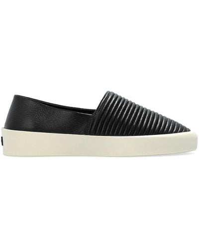 Fear Of God Padded Leather Slippers - Black