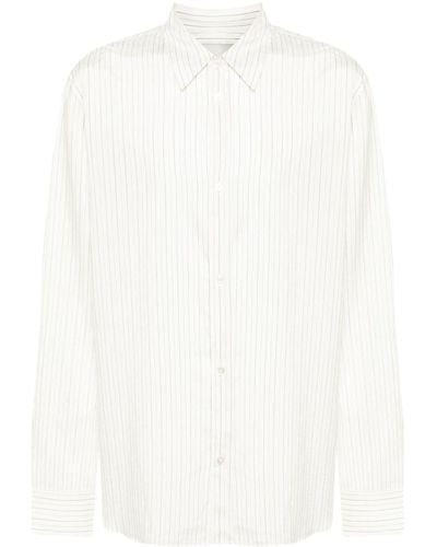 Studio Nicholson Striped Silk Shirt - White
