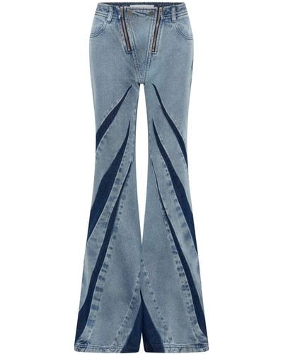 Dion Lee Flared Jeans - Blauw