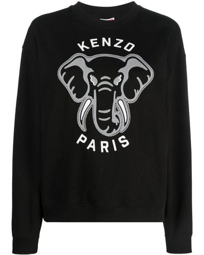 KENZO Varsity Jungle スウェットシャツ - ブラック