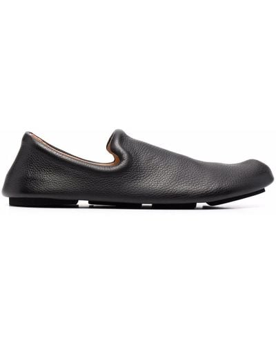 Marsèll Leather Slip-on Loafers - Black