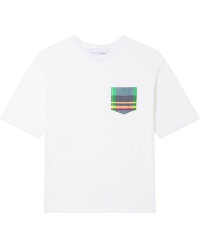 AZ FACTORY Printed Patch Pocket T-shirt - White