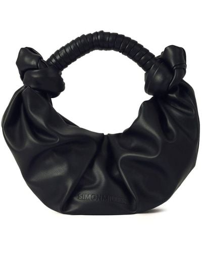 Simon Miller Lopsy Ruched Shoulder Bag - Black