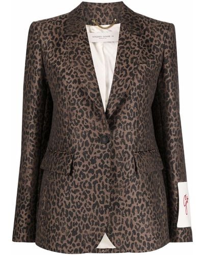 Golden Goose Leopard-print Jacket - Black