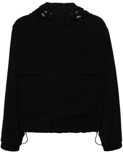 Ami Paris Windbreaker Hooded Jacket - Black