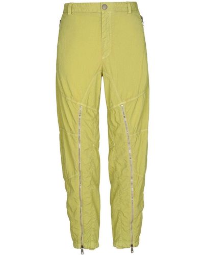 Dolce & Gabbana Zip-detailed Tapered Pants - Yellow