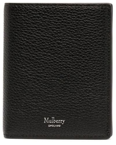 Mulberry Logo-detail Leather Wallet - Black