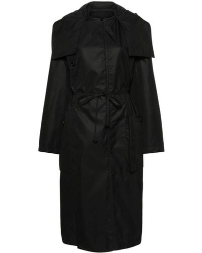 Lemaire Asymmetric-design Coat - Black
