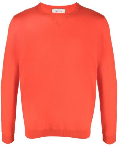 Laneus Fine-knit Cashmere Sweater - Orange