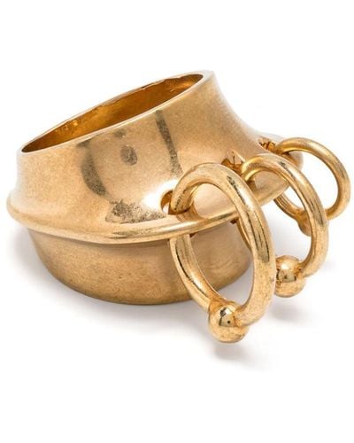Jean Paul Gaultier Ring Met Piercing Hanger - Metallic