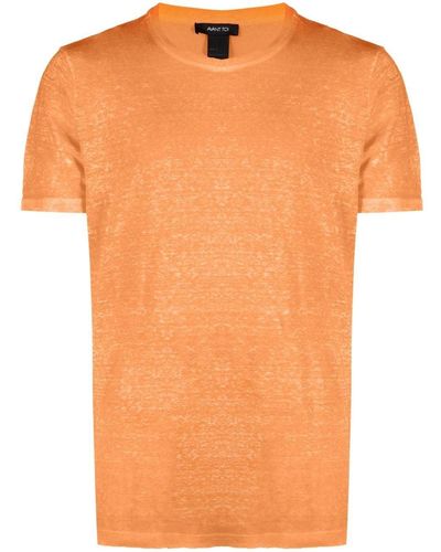 Avant Toi T-Shirt aus Leinen - Orange