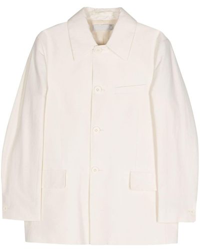 Our Legacy Button-up cotton-blend jacket - Bianco