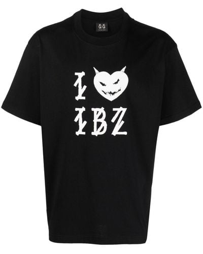 44 Label Group T-shirt Met Logoprint - Zwart