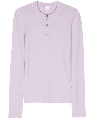 Bottega Veneta Button-up Wool Sweater - Pink