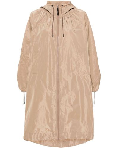 Aspesi Mid-length Zipped Raincoat - Natural