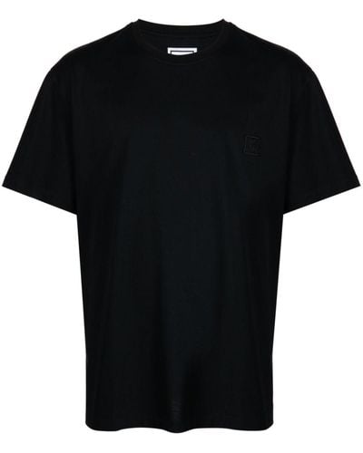 WOOYOUNGMI T-shirt Met Print - Zwart