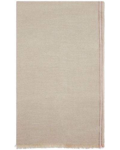 Brunello Cucinelli Linen-silk Scarf - Natural